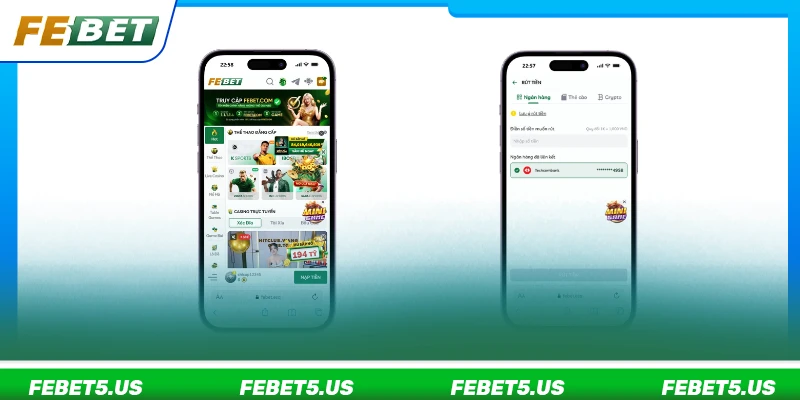 Có thể giao dịch rút tiền FEBET trên điện thoại